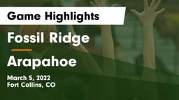 Fossil Ridge  vs Arapahoe  Game Highlights - March 5, 2022