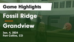Fossil Ridge  vs Grandview  Game Highlights - Jan. 4, 2024