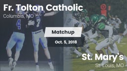 Matchup: Fr. Tolton Catholic vs. St. Mary's  2018