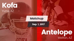 Matchup: Kofa  vs. Antelope  2017