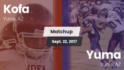 Matchup: Kofa  vs. Yuma  2017
