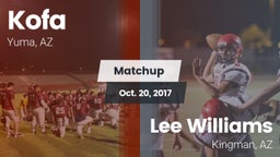 Matchup: Kofa  vs. Lee Williams  2017