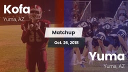 Matchup: Kofa  vs. Yuma  2018