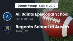 Recap: All Saints Episcopal School vs. Regents School of Austin 2019
