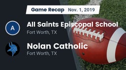 Recap: All Saints Episcopal School vs. Nolan Catholic  2019