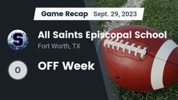 Recap: All Saints Episcopal School vs. OFF Week 2023