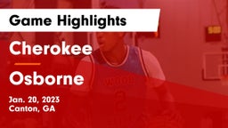 Cherokee  vs Osborne Game Highlights - Jan. 20, 2023