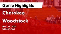 Cherokee  vs Woodstock  Game Highlights - Nov. 28, 2023