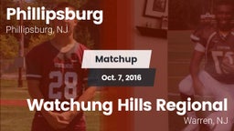 Matchup: Phillipsburg vs. Watchung Hills Regional  2016