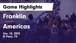 Franklin  vs Americas  Game Highlights - Jan. 13, 2023