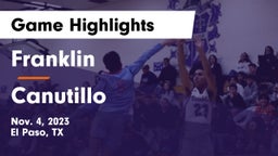 Franklin  vs Canutillo  Game Highlights - Nov. 4, 2023