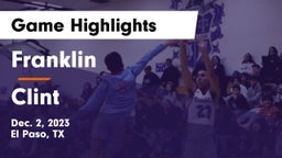 Franklin  vs Clint  Game Highlights - Dec. 2, 2023