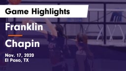 Franklin  vs Chapin  Game Highlights - Nov. 17, 2020