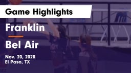 Franklin  vs Bel Air  Game Highlights - Nov. 20, 2020