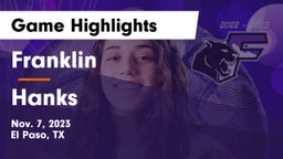 Franklin  vs Hanks  Game Highlights - Nov. 7, 2023