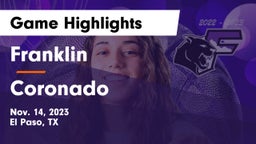 Franklin  vs Coronado  Game Highlights - Nov. 14, 2023