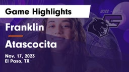 Franklin  vs Atascocita  Game Highlights - Nov. 17, 2023