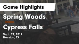 Spring Woods  vs Cypress Falls  Game Highlights - Sept. 24, 2019