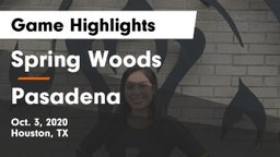 Spring Woods  vs Pasadena  Game Highlights - Oct. 3, 2020