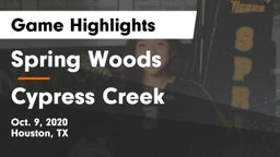 Spring Woods  vs Cypress Creek  Game Highlights - Oct. 9, 2020