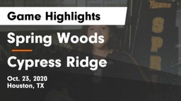 Spring Woods  vs Cypress Ridge  Game Highlights - Oct. 23, 2020
