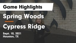 Spring Woods  vs Cypress Ridge  Game Highlights - Sept. 10, 2021