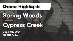 Spring Woods  vs Cypress Creek  Game Highlights - Sept. 21, 2021