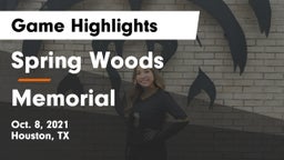 Spring Woods  vs Memorial  Game Highlights - Oct. 8, 2021