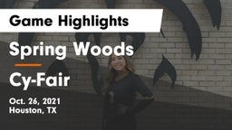 Spring Woods  vs Cy-Fair  Game Highlights - Oct. 26, 2021