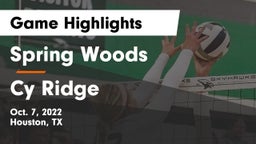 Spring Woods  vs Cy Ridge Game Highlights - Oct. 7, 2022