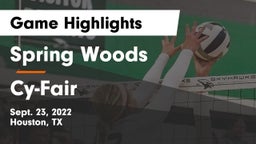 Spring Woods  vs Cy-Fair  Game Highlights - Sept. 23, 2022