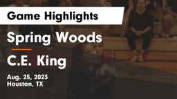 Spring Woods  vs C.E. King  Game Highlights - Aug. 25, 2023