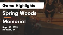 Spring Woods  vs Memorial  Game Highlights - Sept. 15, 2023