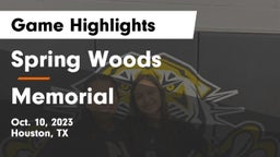 Spring Woods  vs Memorial  Game Highlights - Oct. 10, 2023