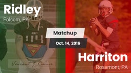 Matchup: Ridley  vs. Harriton  2016