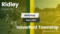 Matchup: Ridley  vs. Haverford Township  2017