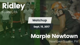 Matchup: Ridley  vs. Marple Newtown  2017