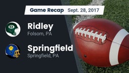 Recap: Ridley  vs. Springfield  2017