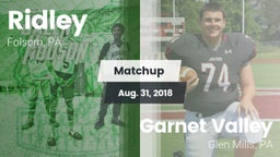 Matchup: Ridley  vs. Garnet Valley  2018