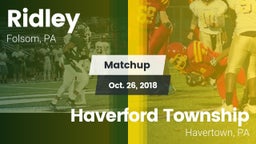 Matchup: Ridley  vs. Haverford Township  2018