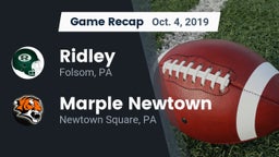 Recap: Ridley  vs. Marple Newtown  2019
