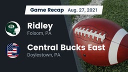 Recap: Ridley  vs. Central Bucks East  2021