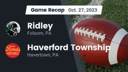 Recap: Ridley  vs. Haverford Township  2023