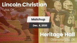 Matchup: Lincoln Christian vs. Heritage Hall  2020