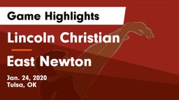 Lincoln Christian  vs East Newton  Game Highlights - Jan. 24, 2020