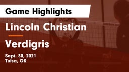 Lincoln Christian  vs Verdigris  Game Highlights - Sept. 30, 2021