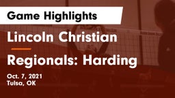 Lincoln Christian  vs Regionals: Harding Game Highlights - Oct. 7, 2021