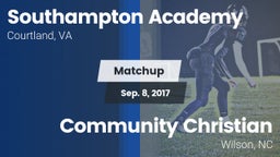 Matchup: Southampton Academy vs. Community Christian  2017