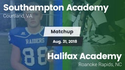 Matchup: Southampton Academy vs. Halifax Academy  2018