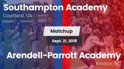 Matchup: Southampton Academy vs. Arendell-Parrott Academy  2018